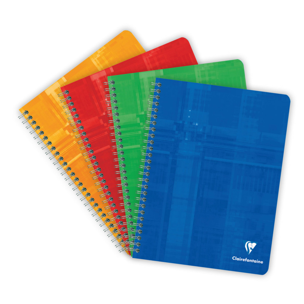 Clairefontaine Cahier  spirale Metric 17 x 22 cm - 90g - Petits carreaux 5x5 - 100 pages