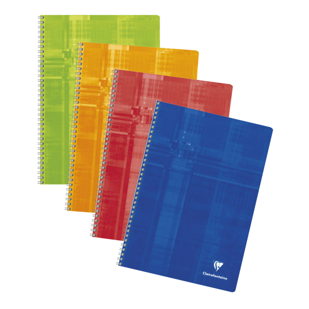 Clairefontaine Cahier  spirale Metric A4 21 x 29,7 cm - 90g - Grands carreaux Sys - 100 pages