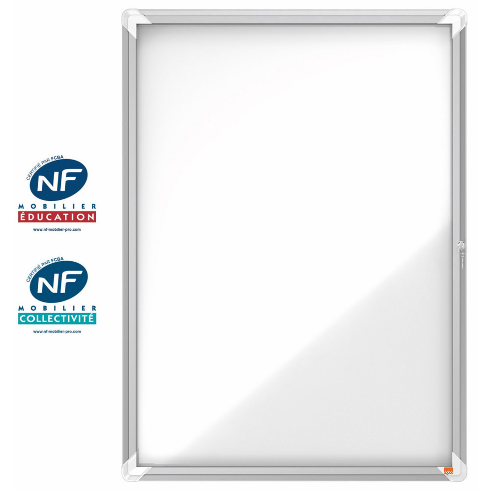 Nobo  Premium Plus Vitrine d'extrieur porte-battante fond magntique 9 feuilles A4