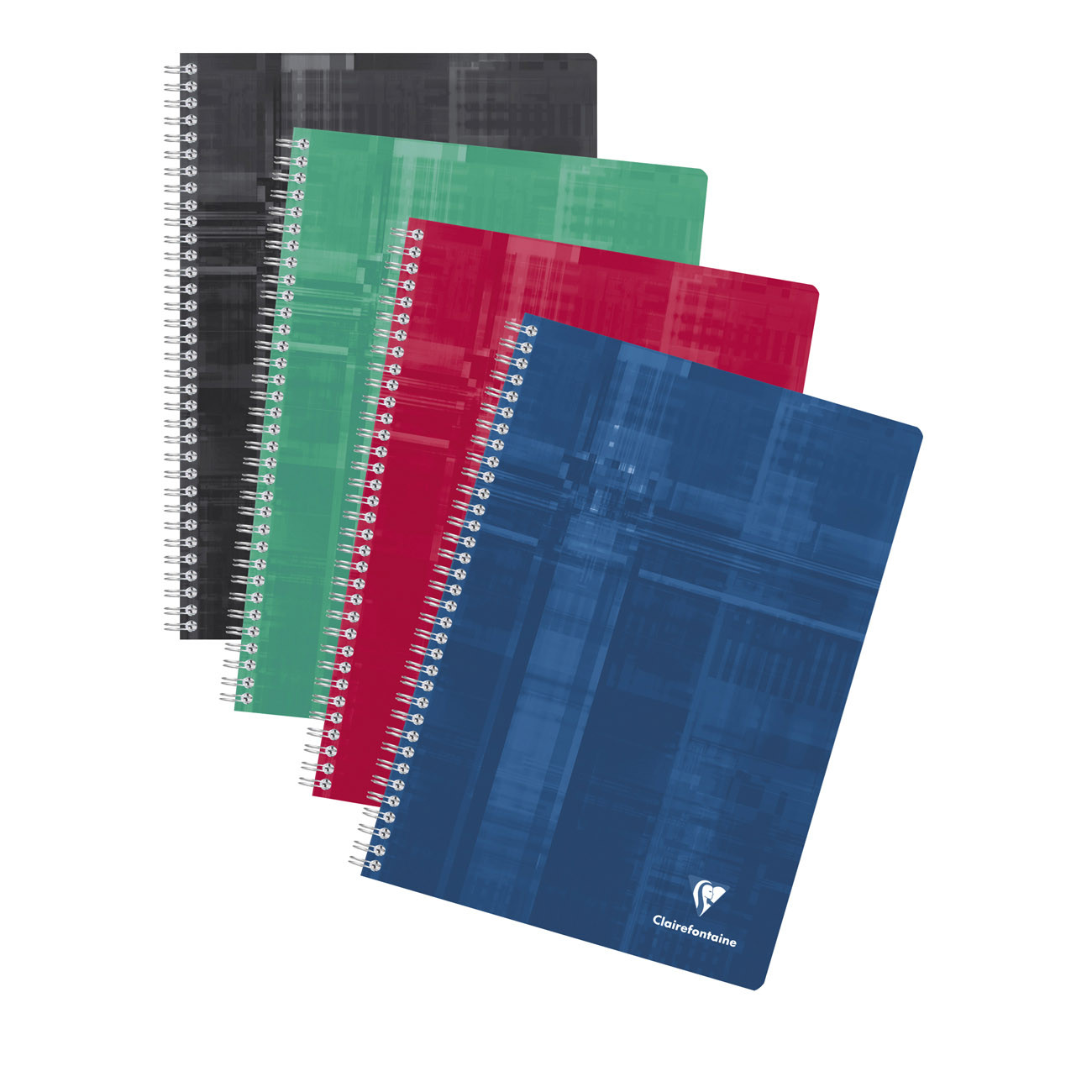 CLAIREFONTAINE  Cahier &agrave; spirale Metric A4 21 x 29,7 cm - 90g - Petits carreaux 5x5 - 180 pages