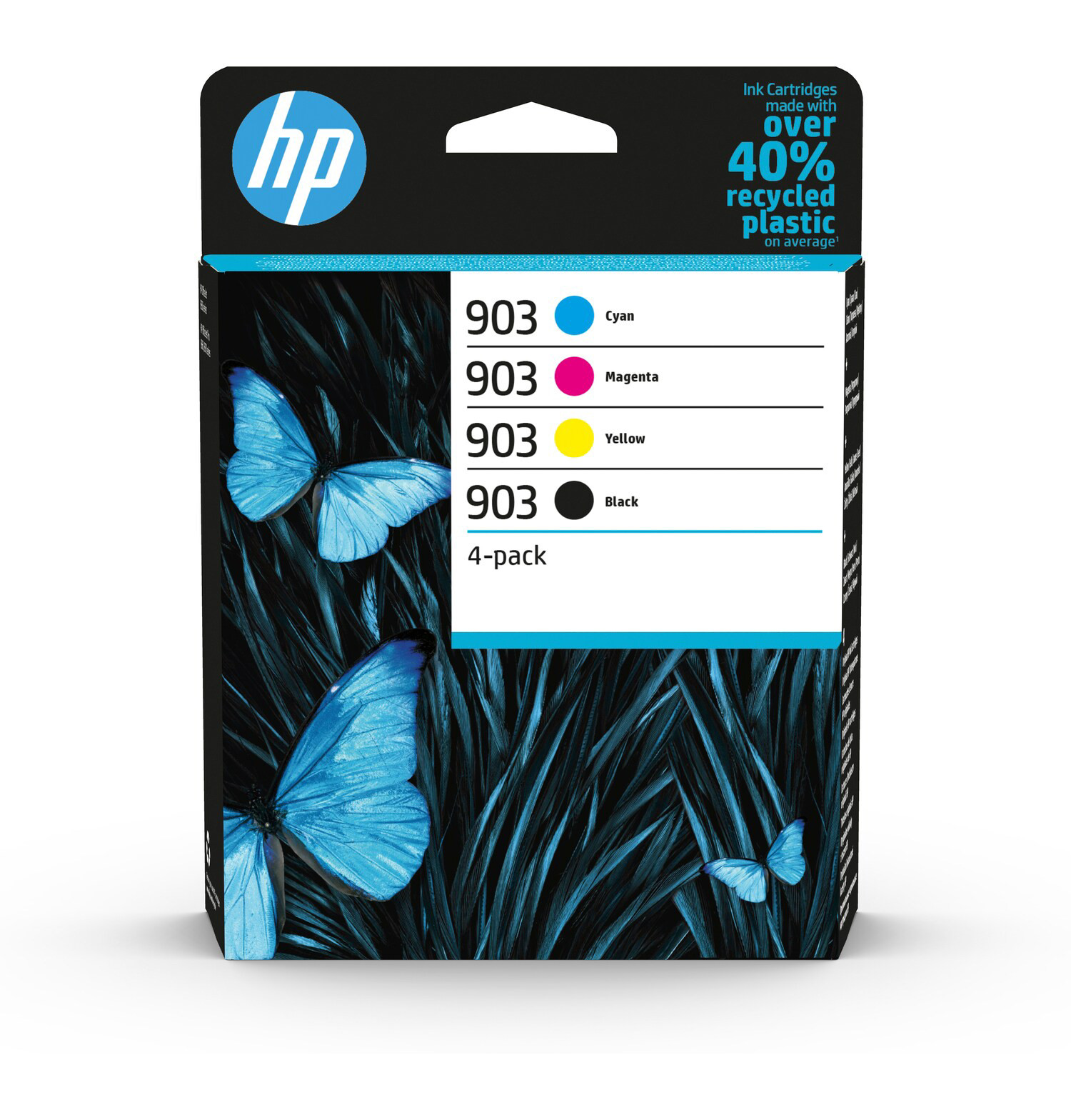 HP 903 Cartouche d'encre authentique 6ZC73AE - Pack de 4 (Noir, Cyan, Magenta, Jaune)