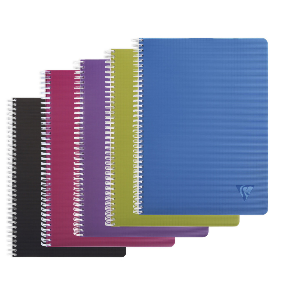 Clairefontaine Cahier  spirale Linicolor A4 21 x 29,7 cm - 90g - Petits carreaux 5x5 - 180 pages