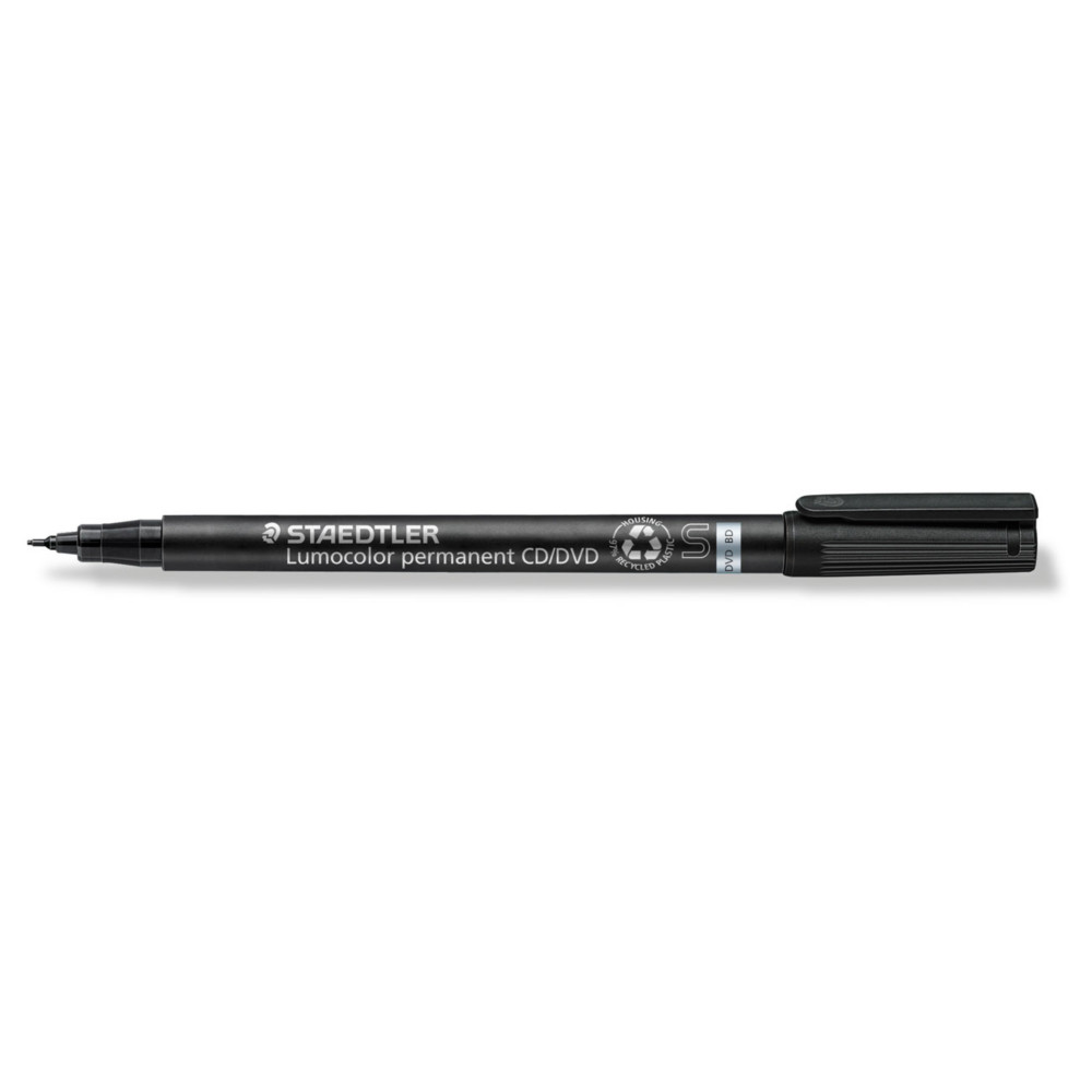 STAEDTLER Lumocolor Marqueur noir permanent Lumocolor 310  pointe superfine 0.4 mm pour CD/DVD