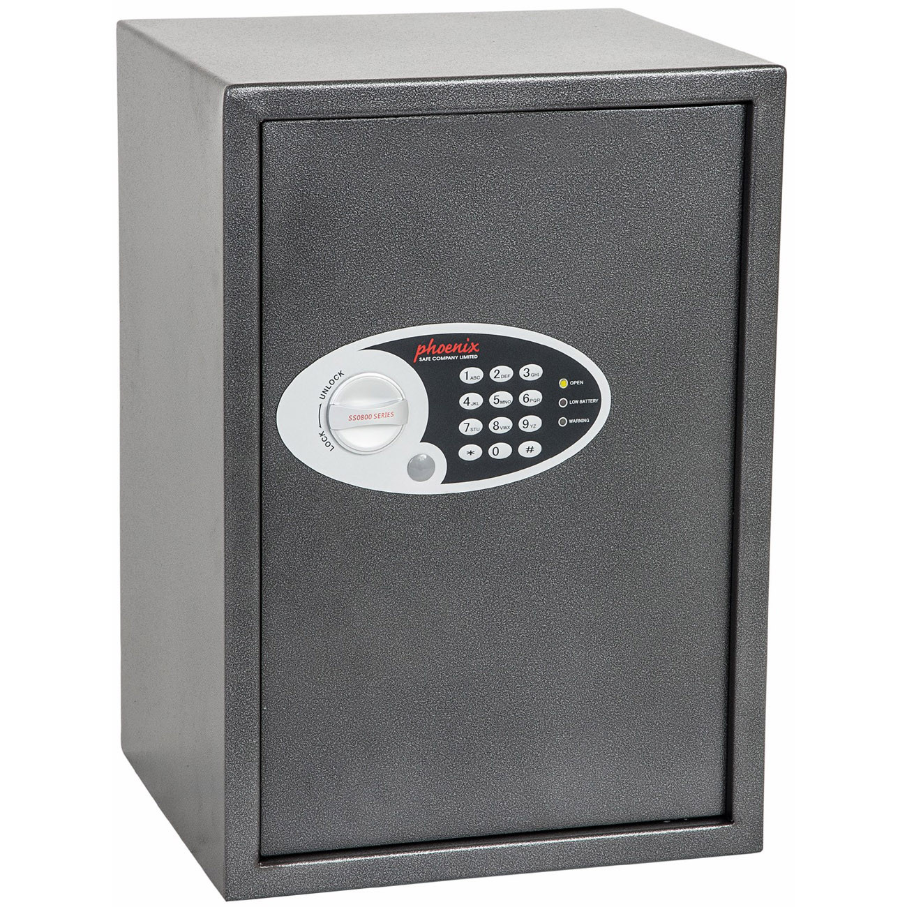 Phoenix Coffre-Fort VELA 51 L serrure électronique + clé - Gris