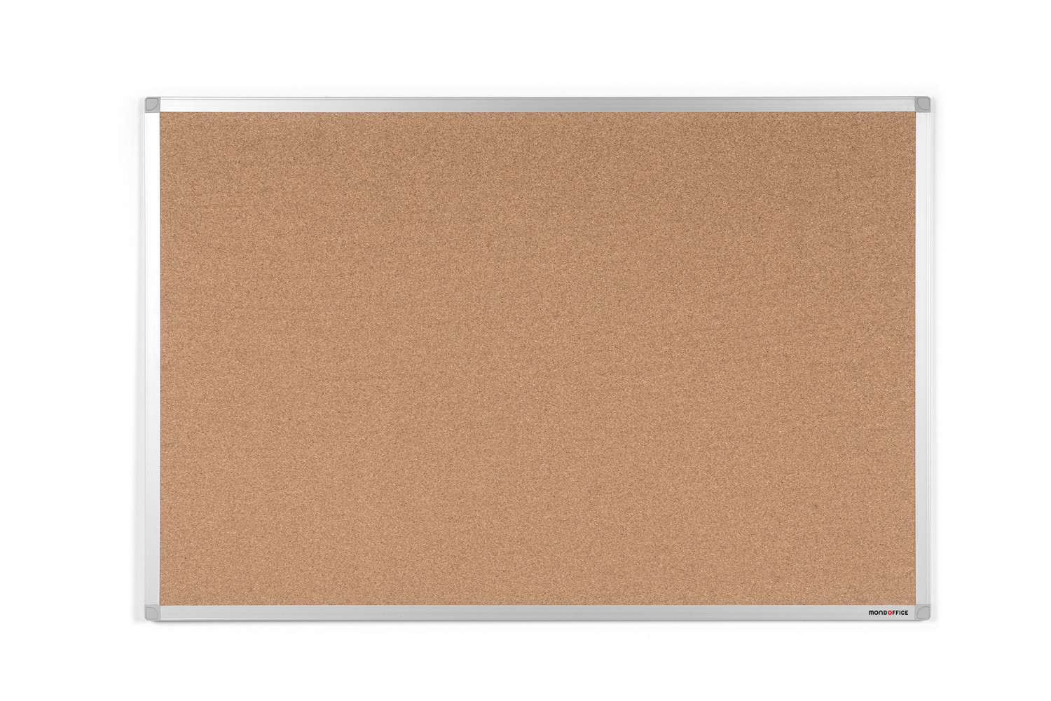 MONDOFFICE Tableau d'affichage en liège - 90 x 180 cm - cadre aluminium