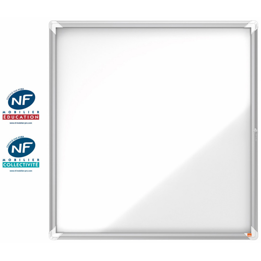 Nobo Premium Plus Vitrine d'extrieur porte-battante fond magntique 12 feuilles A4