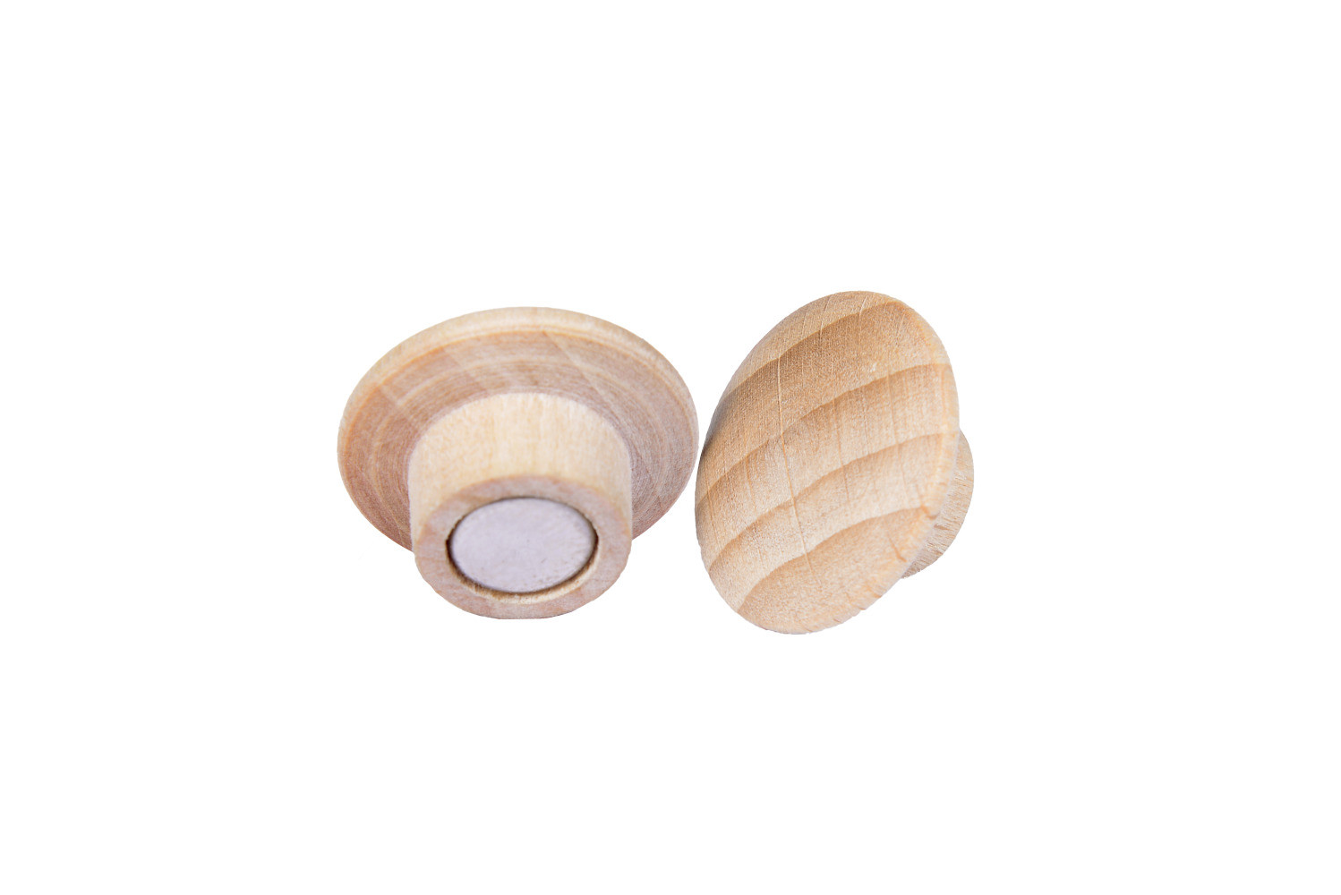 Legamaster Aimant rond Wooden - Lot de 5 - Bois FSC