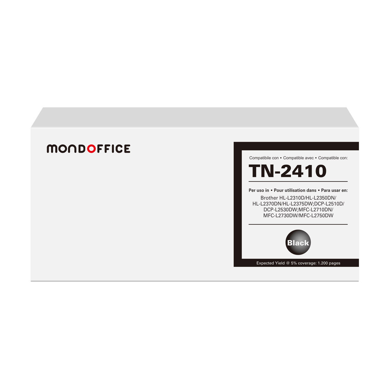 MONDOFFICE Toner compatible BROTHER TN2410 - Noir