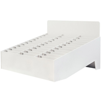 Paperflow Boite de rangement pour téléphones mobiles et Smartphones - Support casier de 33 logements - Gris