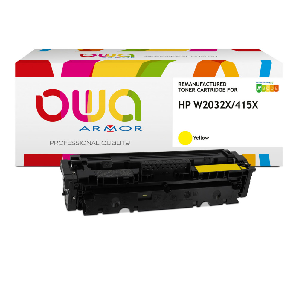 OWA Toner Compatible Laser HP 415X - W2032X - K18648OW - Jaune
