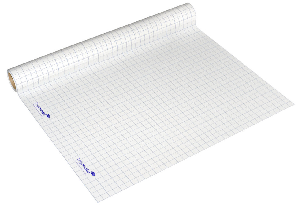 Legamaster Feuilles lectrostatiques Magic-Chart - Version quadrille  - Rouleau de 15 feuilles - L.90 x H.120 cm