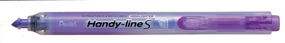 Pentel Surligneur Handy Line S pointe biseaute rtractable - 4 mm - Violet