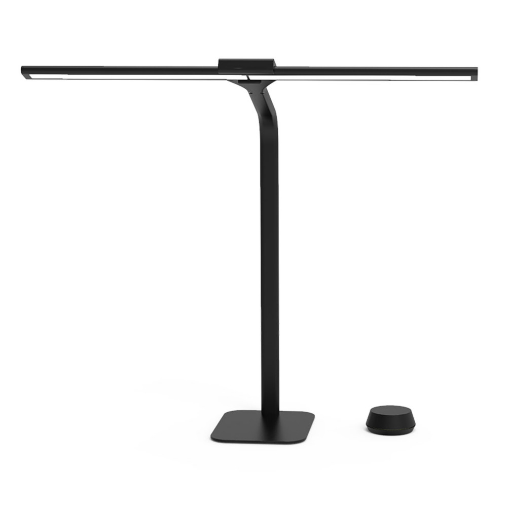 Unilux Lampe de bureau sur pied Strata - Led intgre - Tactile - Port USB-A - Noir