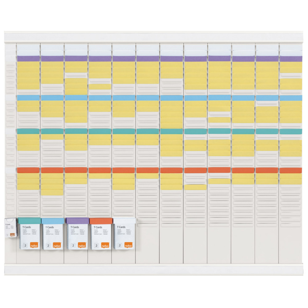 Nobo planning  fiches T2 - 13 colonnes - 80 x 66 cm