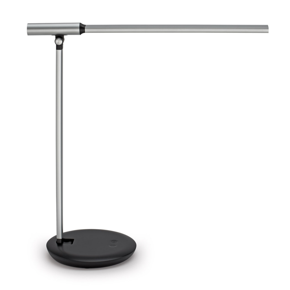 Maul Lampe de bureau Ruby - Led intgre - Bras et tte articuls - Module Led orientable - Port USB - Gris