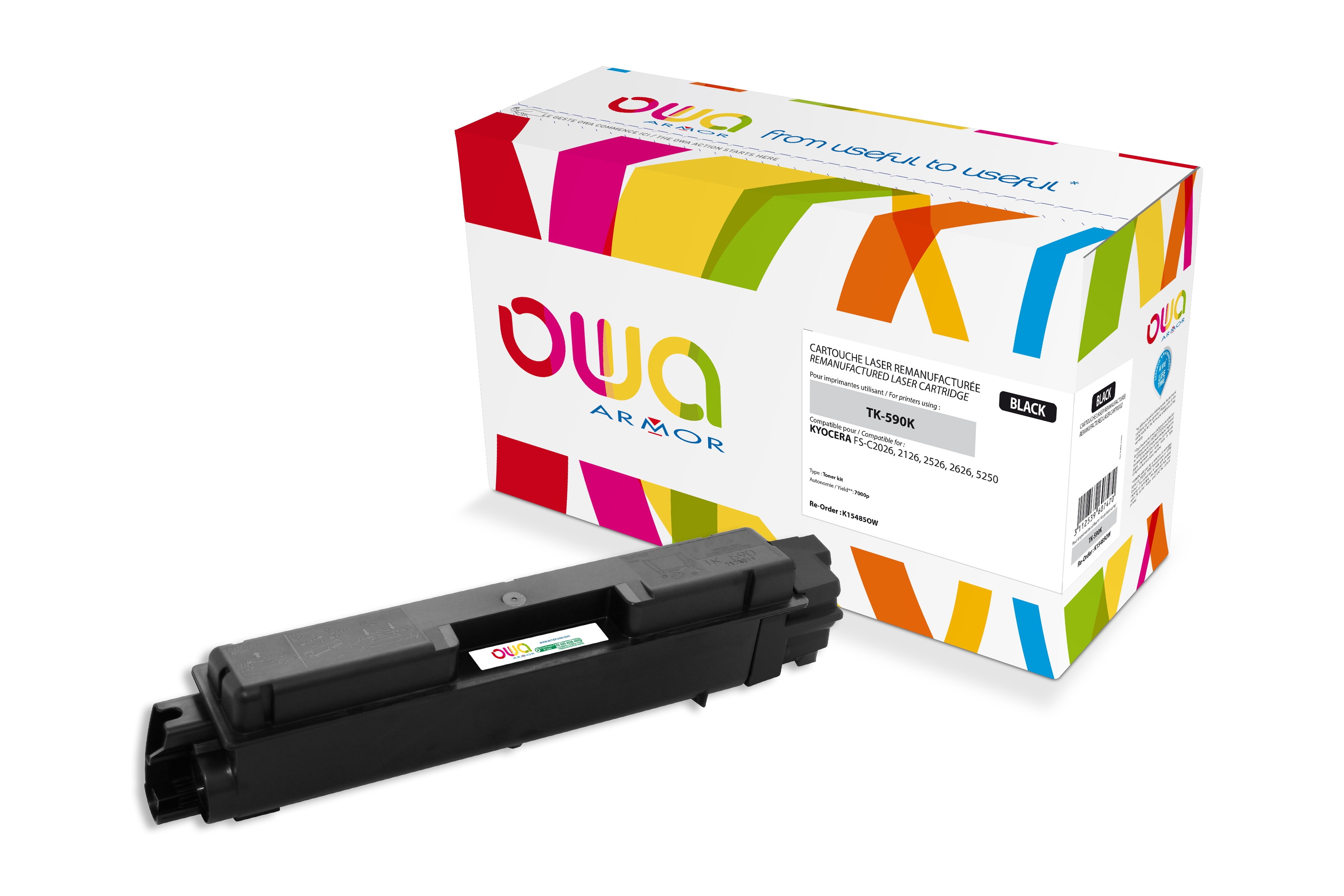 OWA Toner compatible KYOCERA TK-590 - K15485OW - Noir