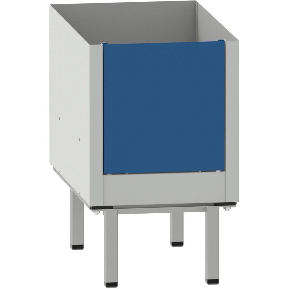 Socle pieds Vestiaire mtal Budget industrie salissante L.40 x H.12 cm