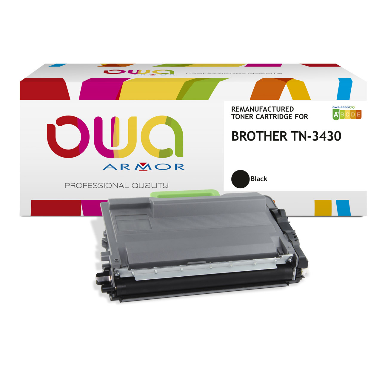 OWA Toner compatible BROTHER TN3430 - K15963OW - Noir