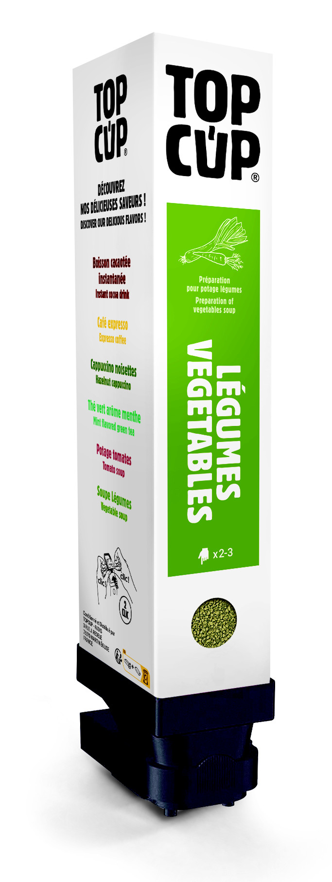 Top Cup Cartouche boisson instantanée - Potage aux légumes - 46 doses