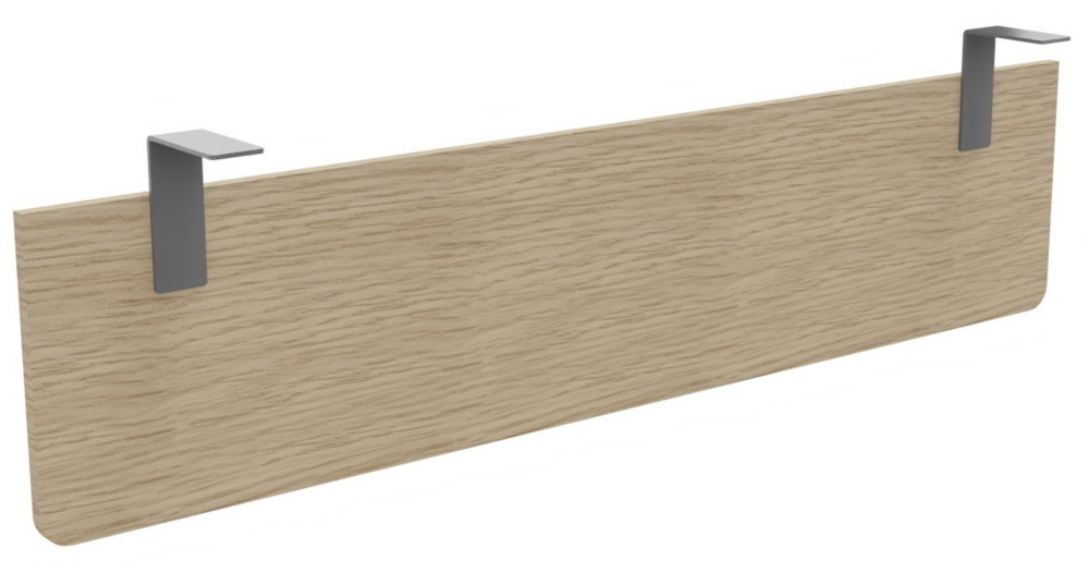Voile de fond E-Link / Biospace pour bureau L.160 cm - Chne - Fixations Aluminium