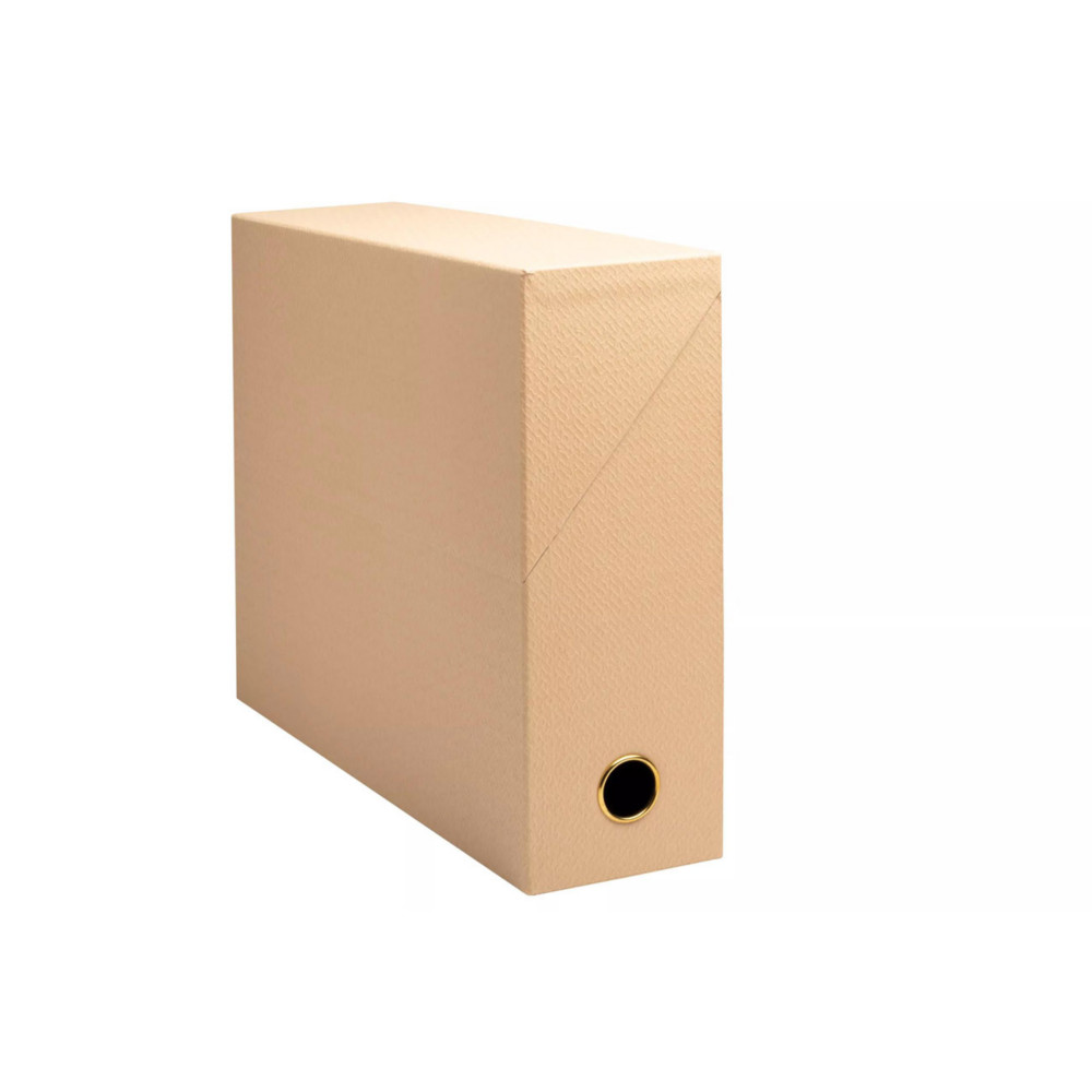 Exacompta Bote de classement OfficeByMe en carton - Dos  9 cm - Beige