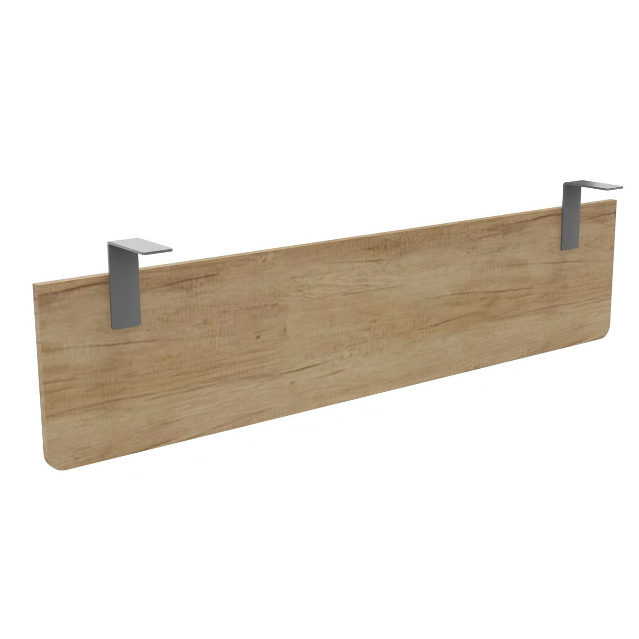 Voile+de+fond+E-Link+/+Biospace+pour+bureau+L.160+cm+-+Chene+Nebraska+-+Fixations+Aluminium