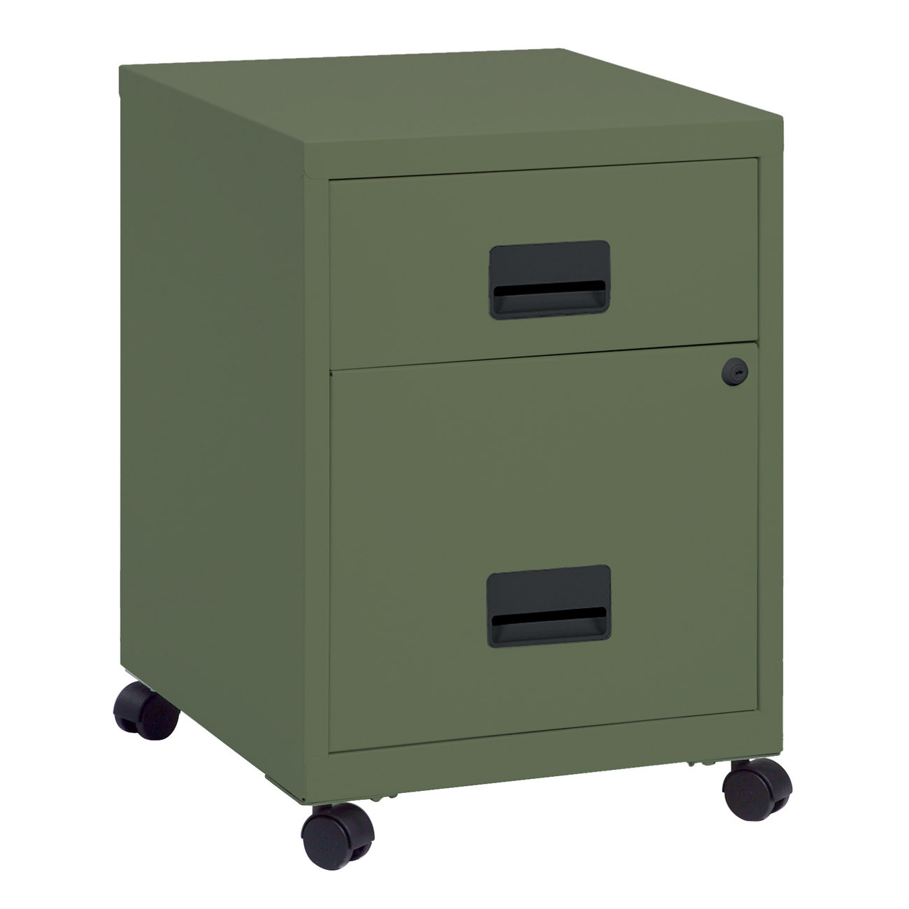 Caisson mobile Pratic 2 tiroirs - Corps et Tiroirs Vert