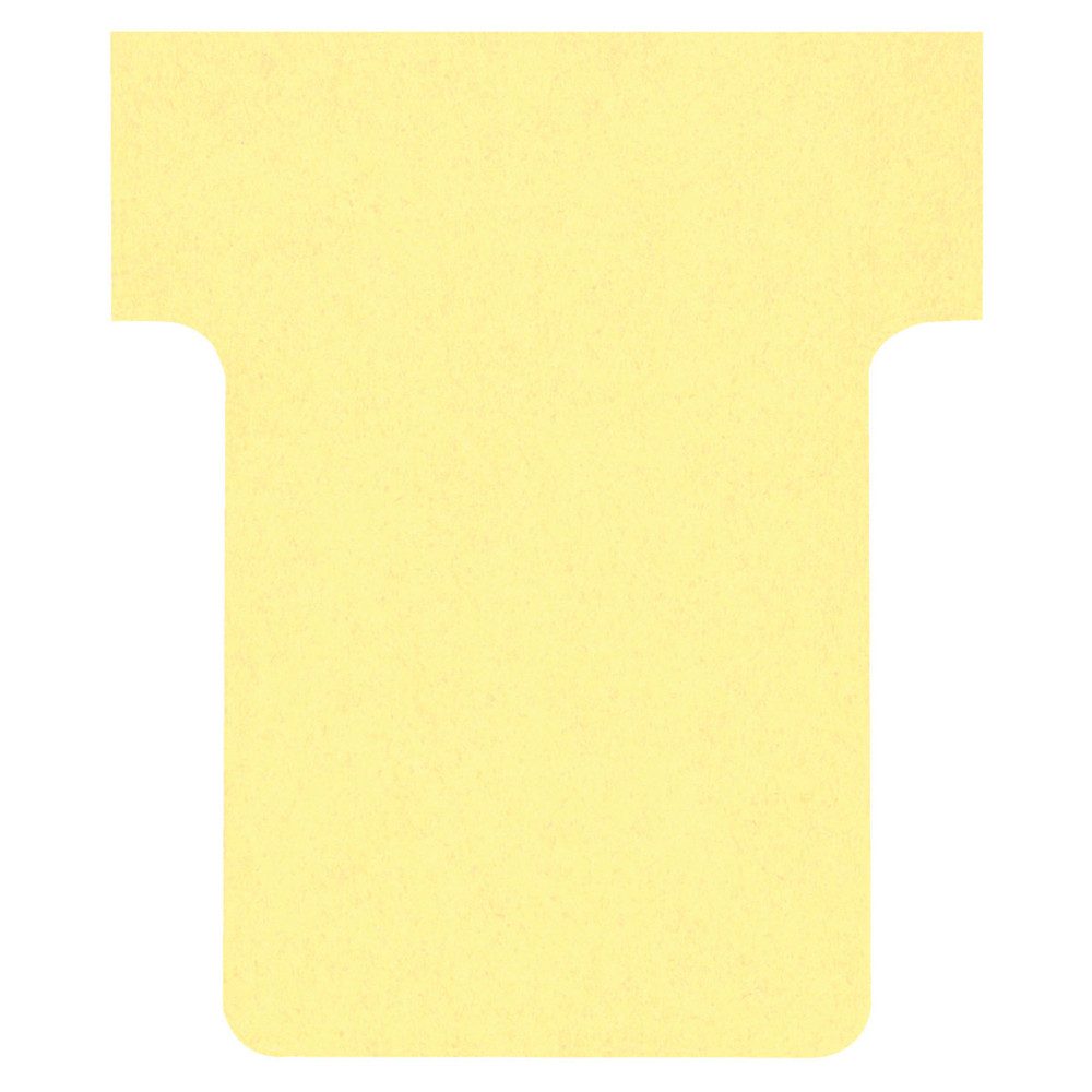 Nobo Fiche T1,5 jaune pour planning - lot de 100