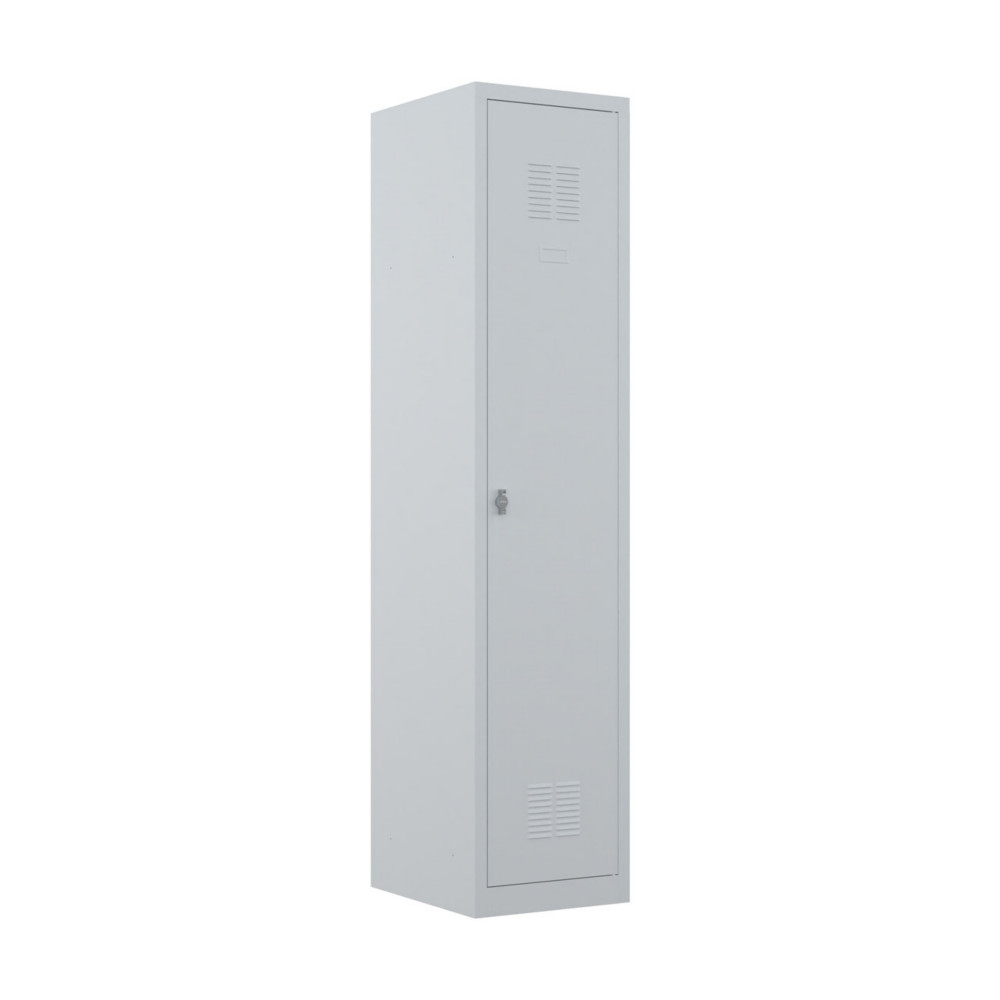 Vestiaire mtal Budget monobloc industrie salissante - 1 colonne L.40 cm - Gris