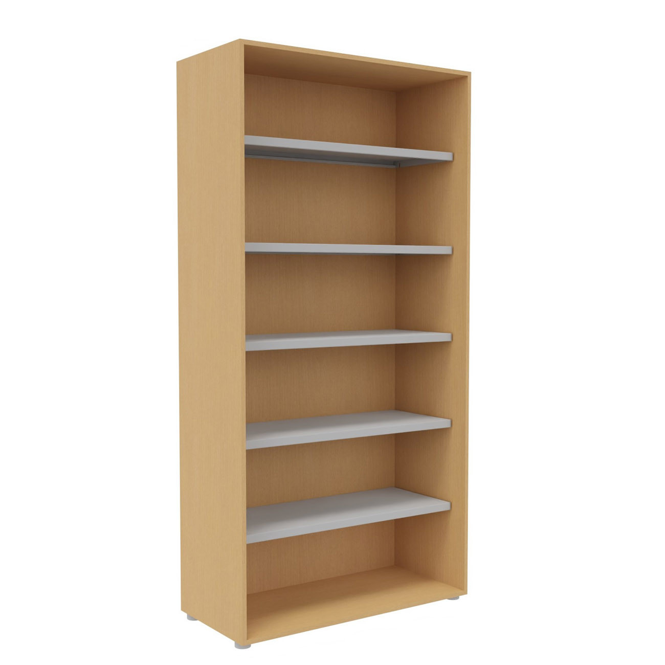 Bibliotheque+haute+sans+porte+L.100+x+P.48+x+H.203+cm+-+Hetre