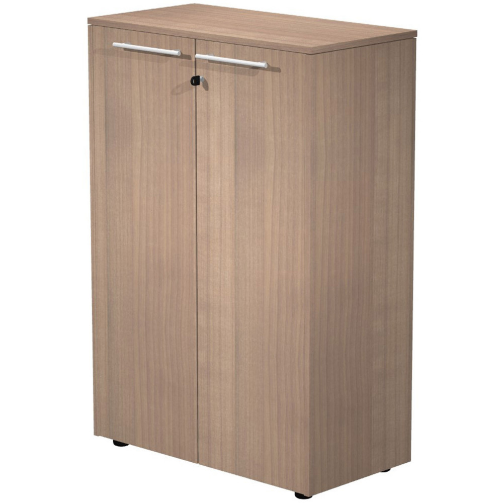 Meuble mi-haut Flore - L.83 x H.119 cm - 2 portes - Noyer