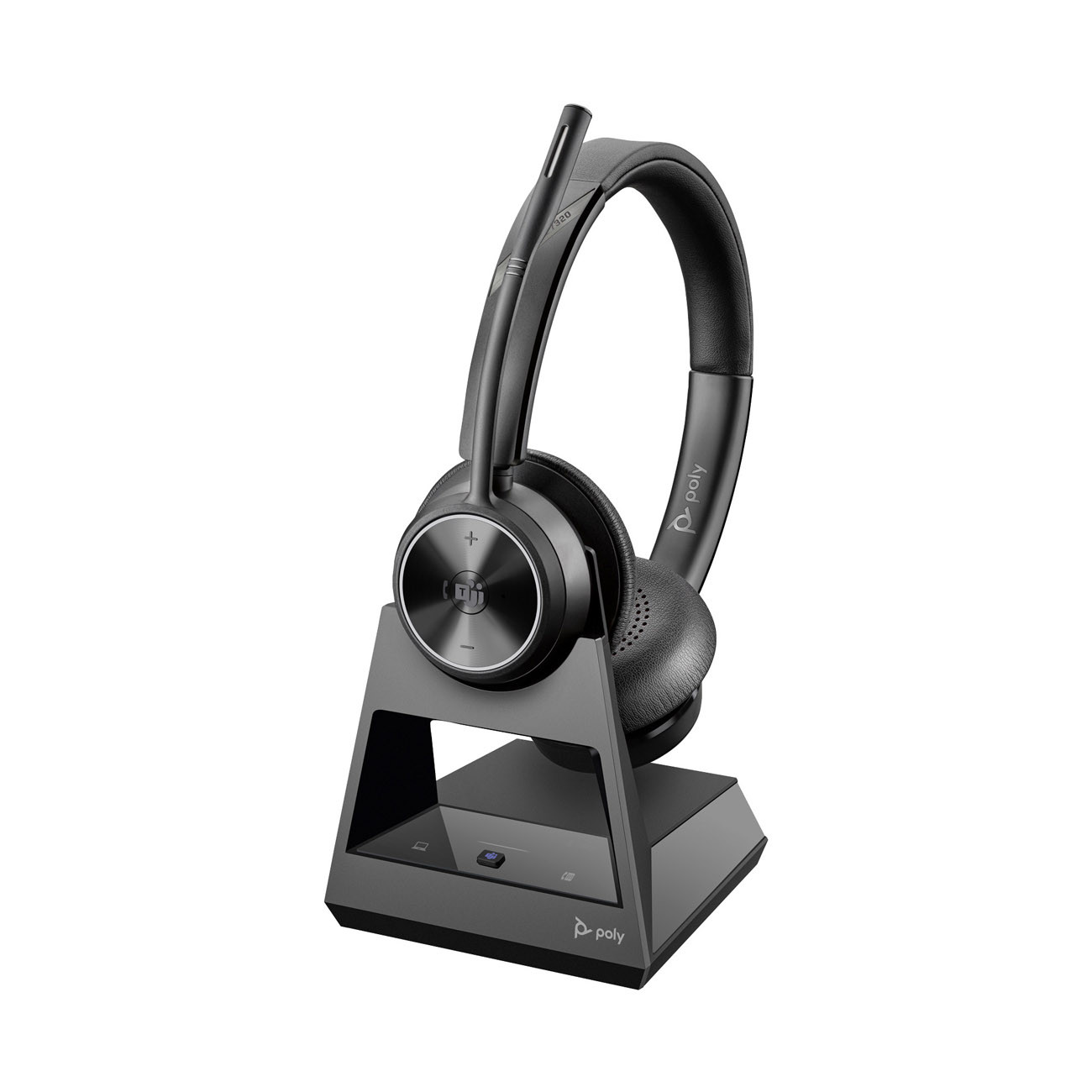 Poly Savi Micro-casque stéréo sans fil 7320-M Office DECT + Station de charge