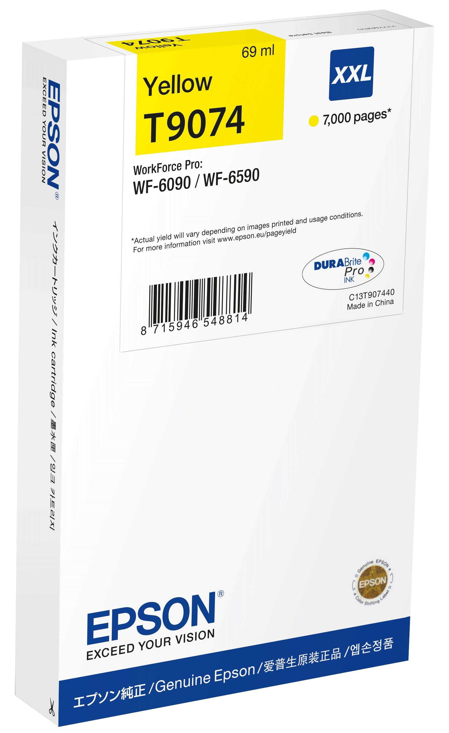 Epson C13T90744N Cartouche d'encre Jaune - vue 3