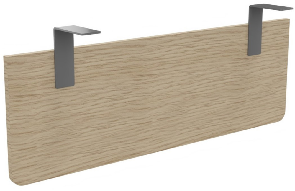 Voile de fond E-Link / Biospace pour bureau L.120 cm - Chne - Fixations Aluminium