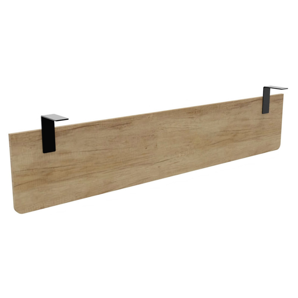 Voile de fond E-Link / Biospace pour bureau L.180 cm - Chne Nebraska - Fixations Noires