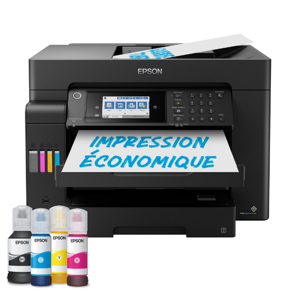 Epson EcoTank ET-16655 imprimante multifonction jet d'encre couleur A3  rservoirs d'encre - Wifi, rseau, usb