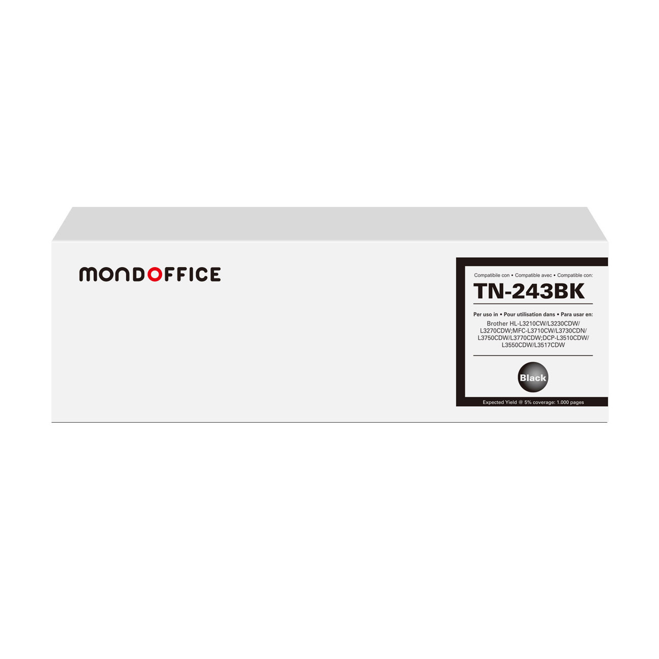 MONDOFFICE Toner compatible BROTHER TN243 - Noir