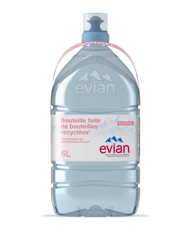 Evian Eau minrale naturelle - Eau plate - Bonbonne 6 L