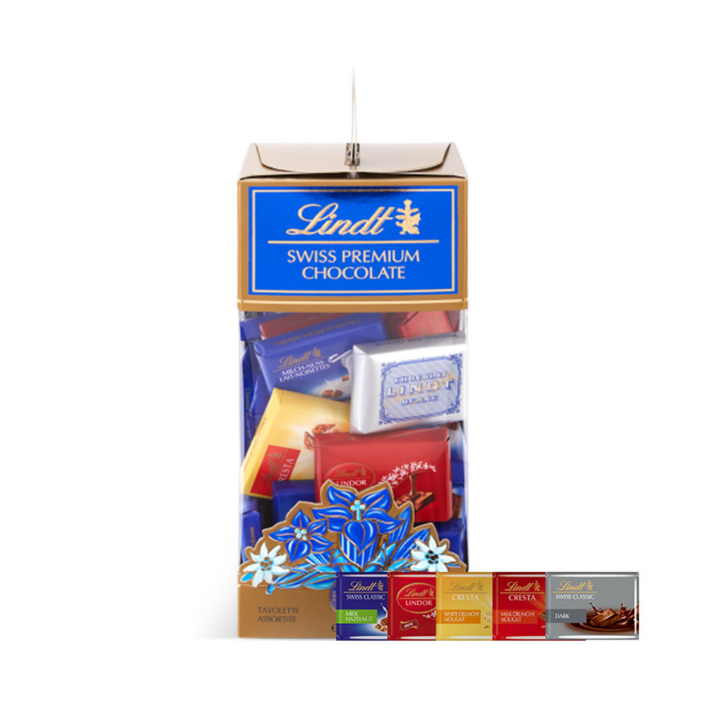 LINDT Bote de Napolitains Chocolat Premium Suisse - 250 g