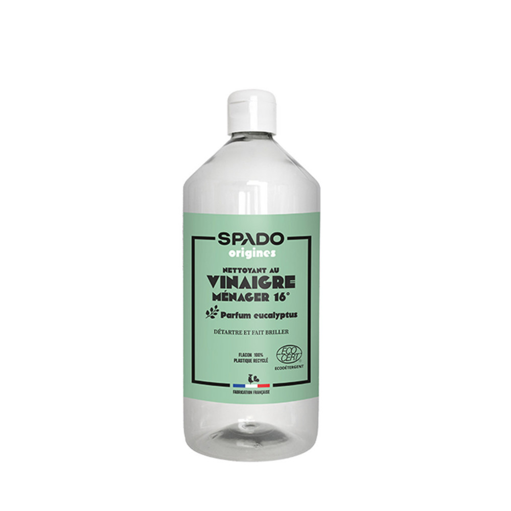 Spado Nettoyant gel vinaigre blanc 16 - Parfum Eucalyptus - Flacon de 1 L