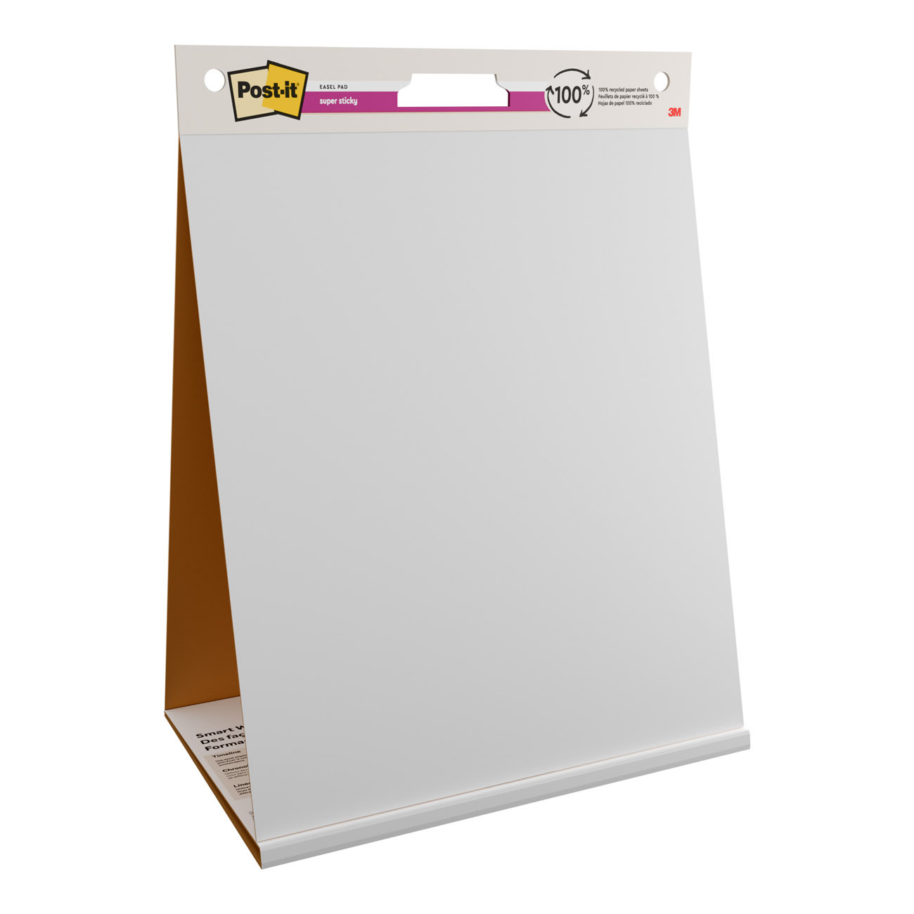 Post-it Chevalet portable Meeting Charts 58,4 x 50,8 cm - Blocs de 20 feuilles