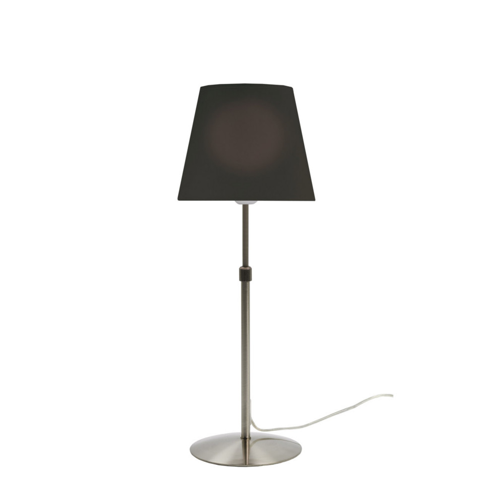 Aluminor Lampe de bureau Elenza - Ampoule Led E27 - 12W - Hauteur rglable - Pied Alu et Abat-jour Noir