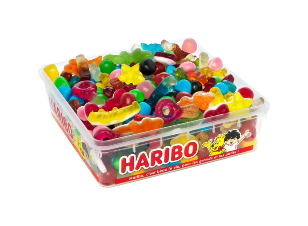 Haribo Happy Life assortiment de bonbons  parfums fruits -  Bote de 700g