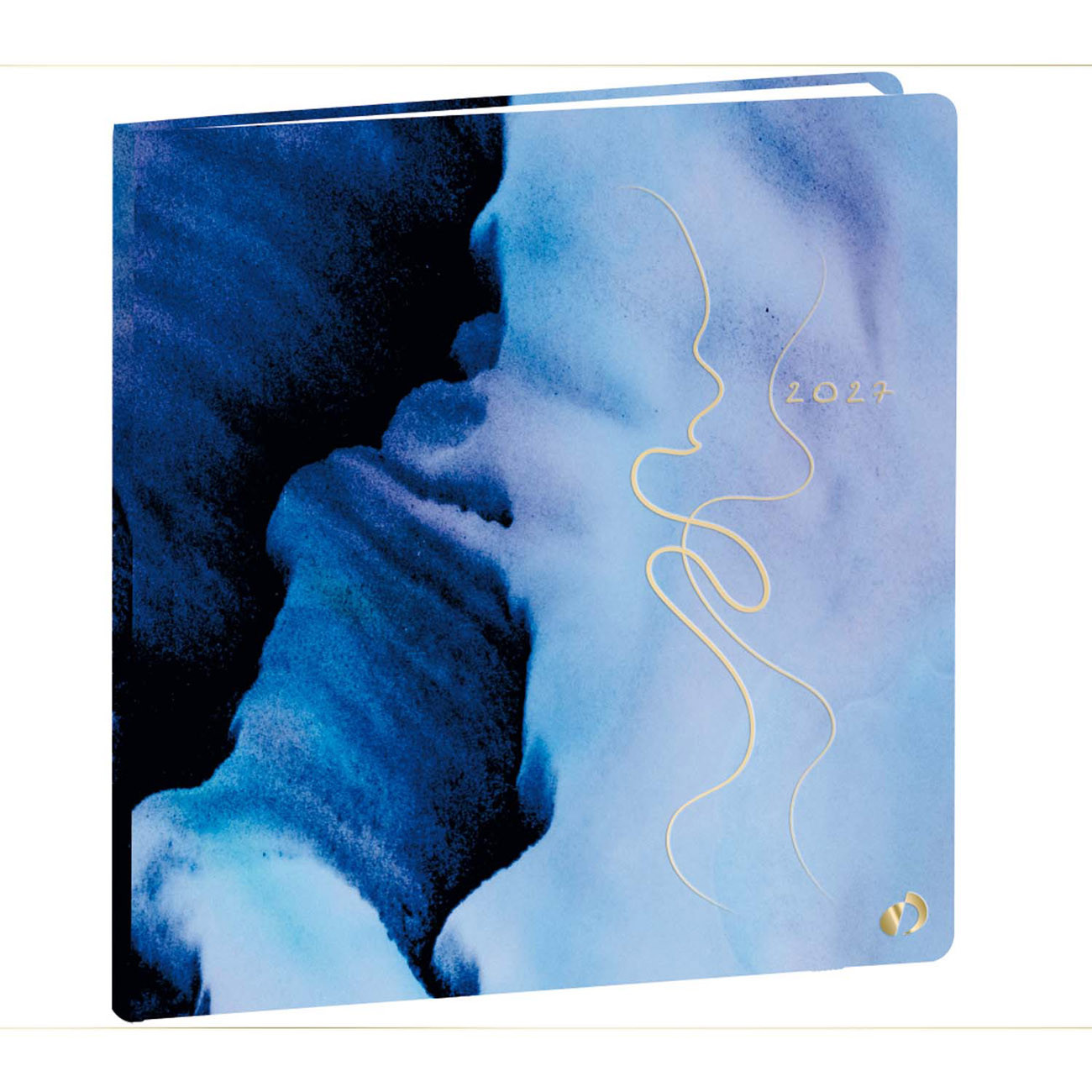 Quo Vadis Agenda semainier Exécutif Hypsy 16 x 16 cm - Motif Encre - Janvier à Décembre 2027