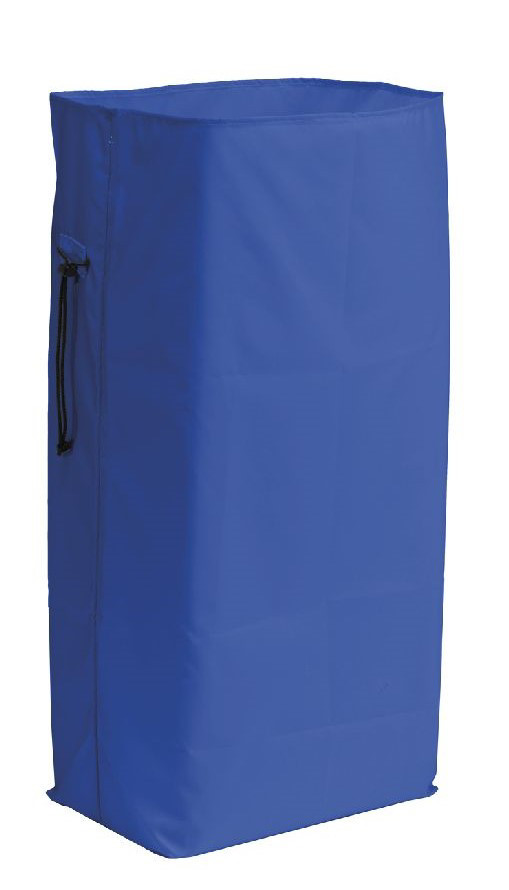 Protge sac poubelle 120l en PVC - Bleu