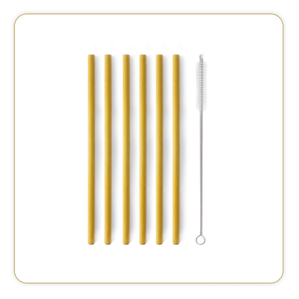 Little Balance Pailles en bambou rutilisable - Lot de 6