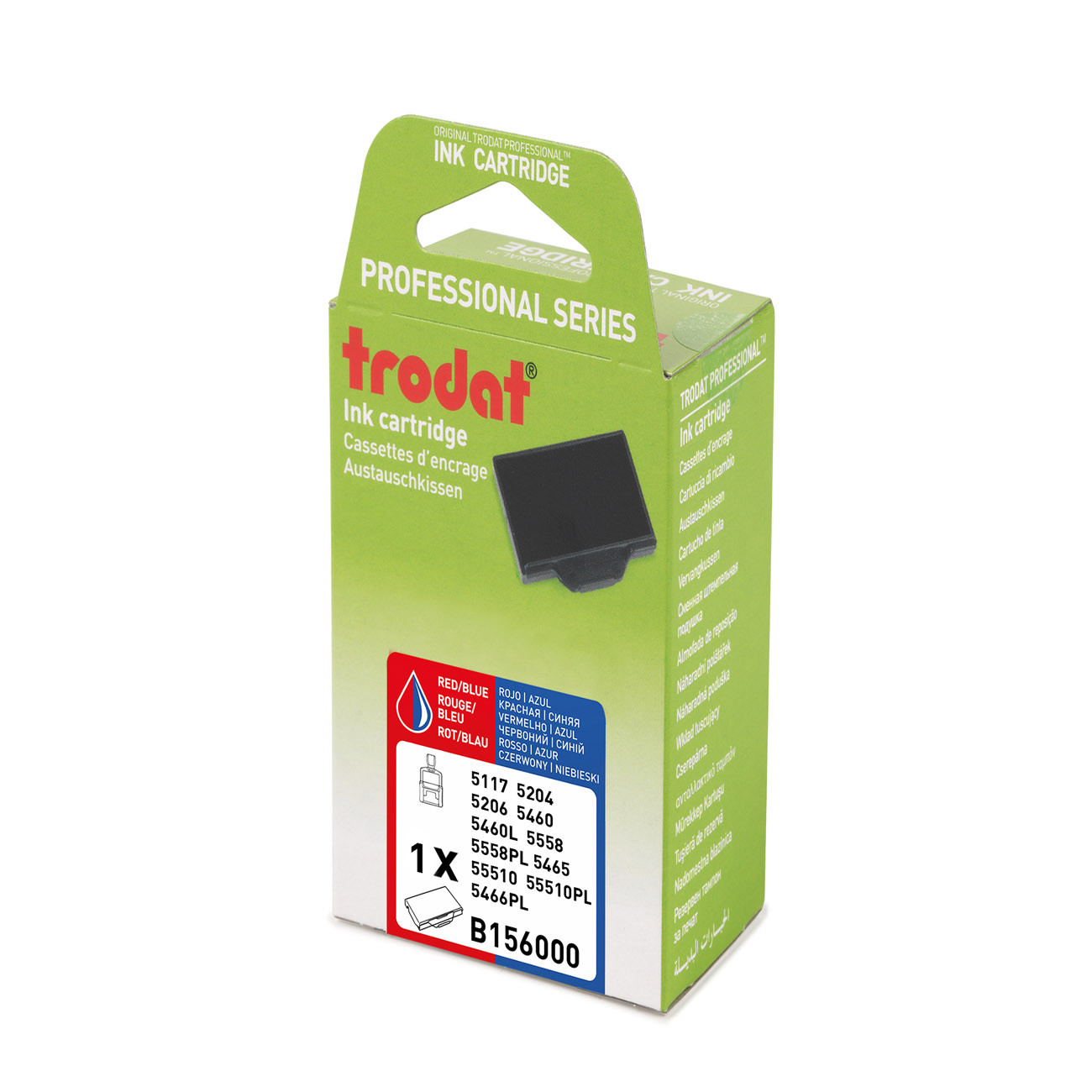 Trodat Cassette d'encre de rechange pour tampons Professional 6/56/2 - Bicolore