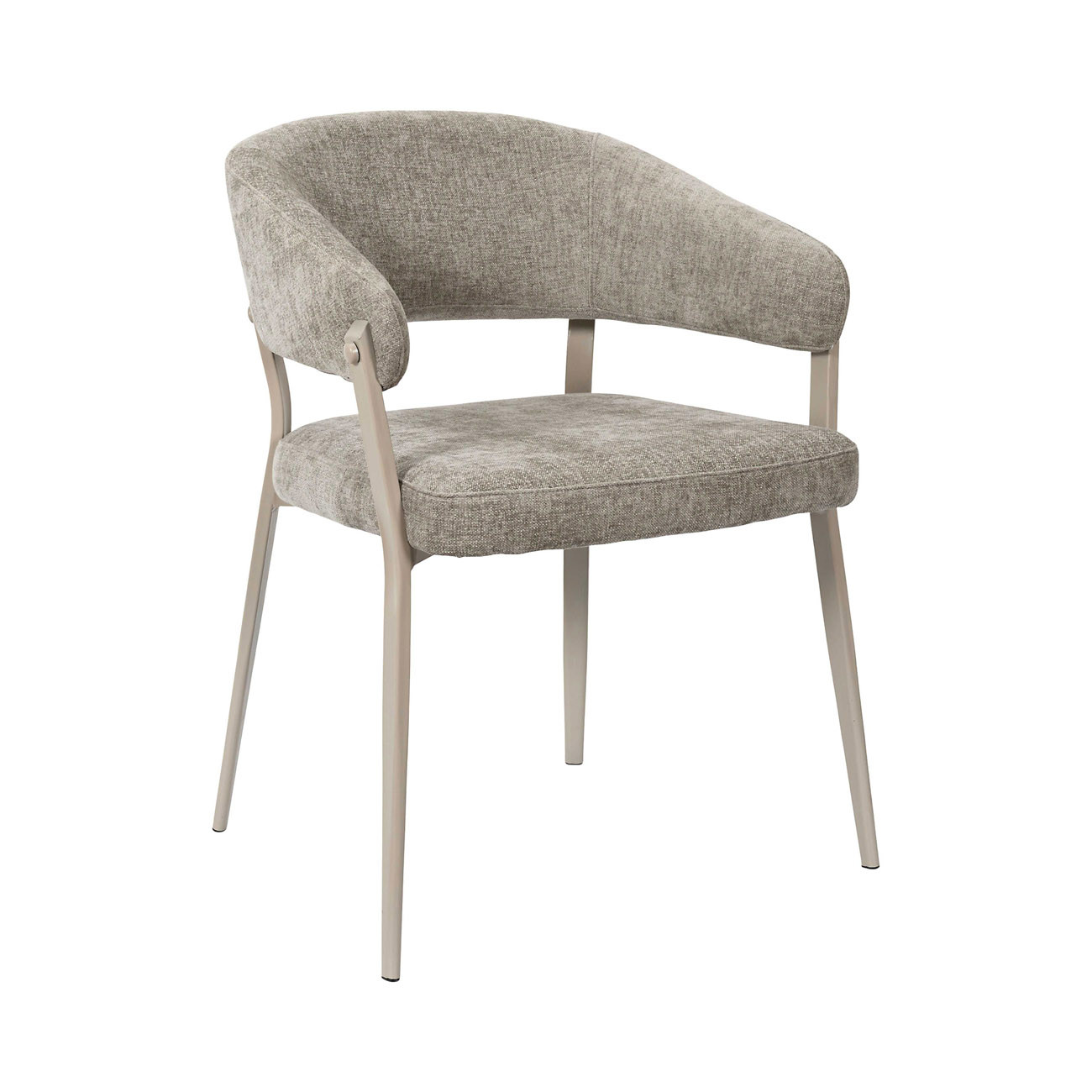 Fauteuil Elio en tissu - Couleur taupe