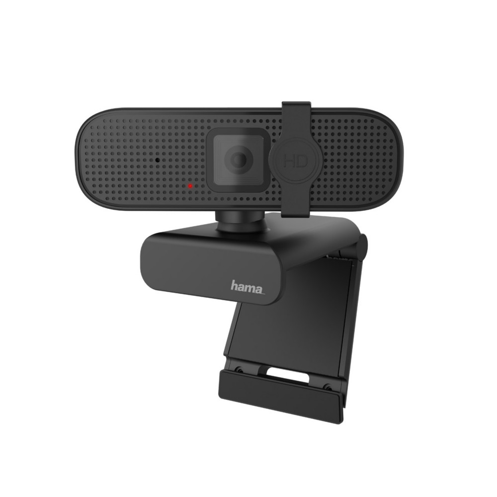HAMA Webcam 1080P HD - Microphone intgr - Filaire USB-A - Noire
