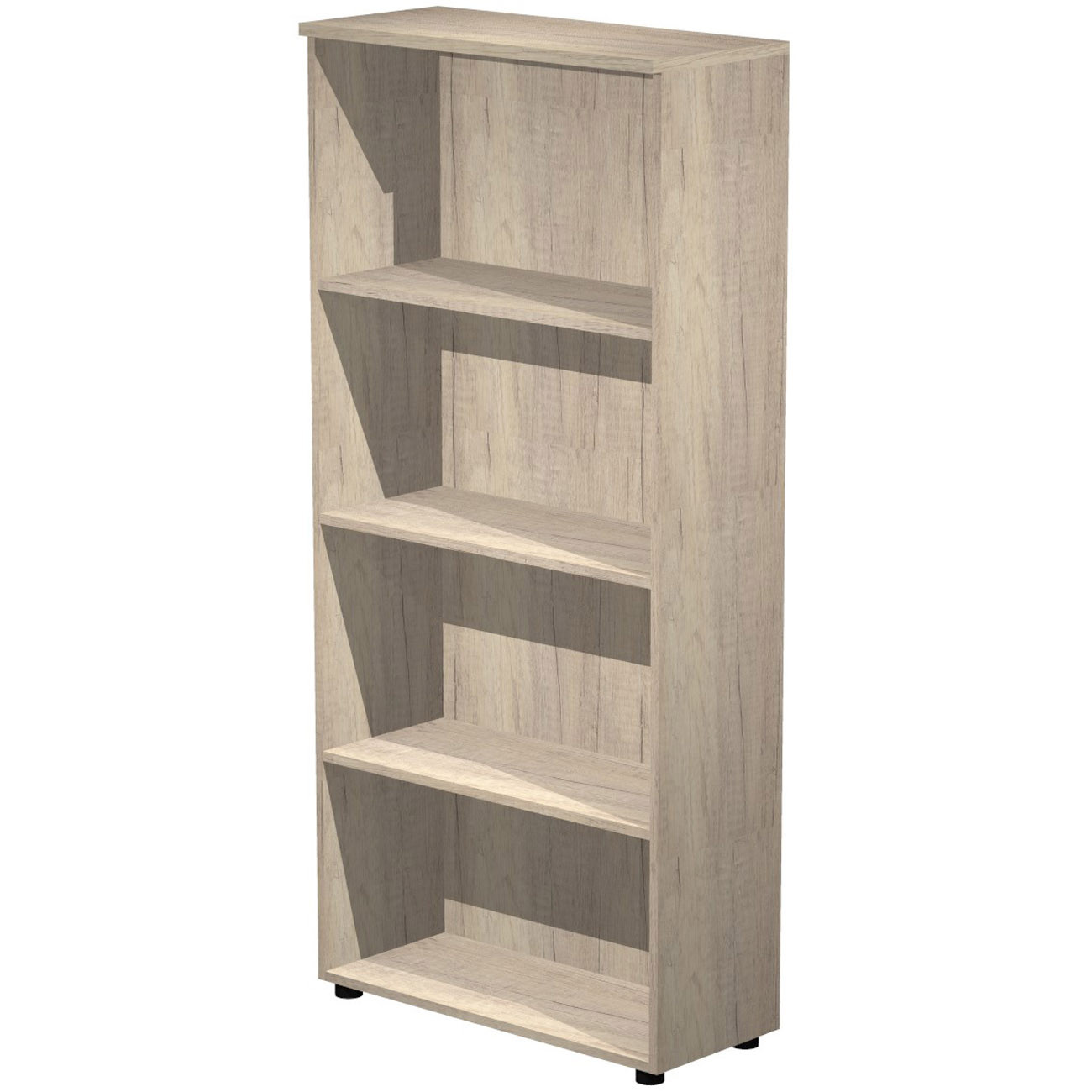 Bibliotheque+haute+Pronto+-+L.80+x+H.180+cm+-+Sans+porte+-+Chene+Canadien